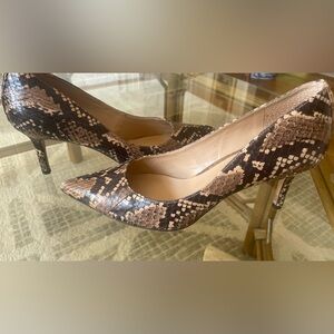 Ralph Lauren snake skin pumps
